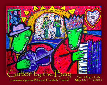 Gator by the bay Poster art 2013