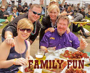Fun Festival Activities for Kids and Families with a Parade and Bead throwing. Great fun for Mothers Day